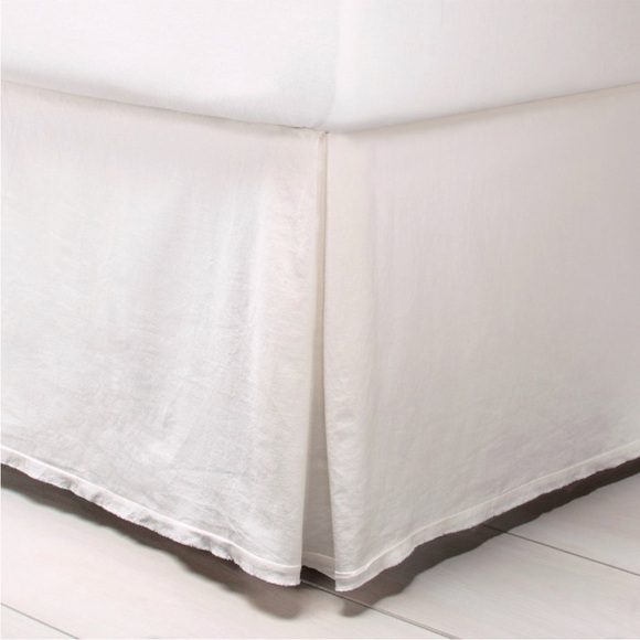 LAST ONE! Hearth & Hand Magnolia Linen Blend Bedskirt - Cream (King) - Picture 1 of 5